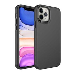 Evastore Apple iPhone 12 Pro Max Metal Çerçeve ve Buton Tasarımlı Silikon Luna Kapak Kılıf