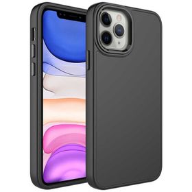 Evastore Apple iPhone 12 Pro Max Metal Çerçeve ve Buton Tasarımlı Silikon Luna Kapak Kılıf