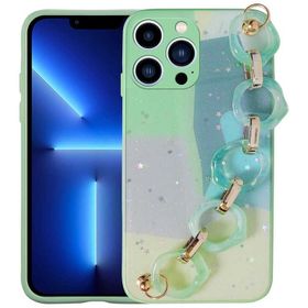 Evastore Apple iPhone 12 Pro Max Simli Desenli El Askılı Tutacaklı Elsa Silikon Kapak Kılıf