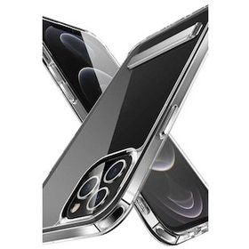 Evastore Apple iPhone 12 Pro Max Standlı Şeffaf Silikon L-Stand Kapak Kılıf