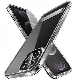 Evastore Apple iPhone 12 Pro Max Standlı Şeffaf Silikon L-Stand Kapak Kılıf