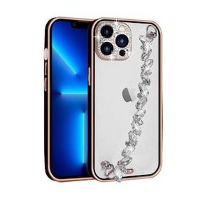 Evastore Apple iPhone 12 Pro Max Taş Süslemeli Kamera Korumalı El Tutamaçlı Blazer Kapak Kılıf