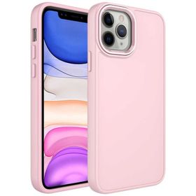 Evastore Apple iPhone 12 Pro Metal Çerçeve ve Buton Tasarımlı Silikon Luna Kapak Kılıf
