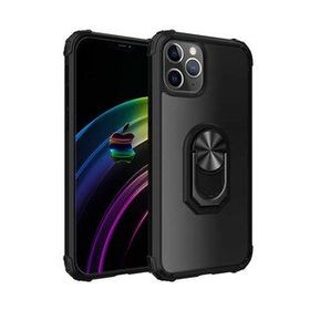 Evastore Apple İphone 12 Pro Mola Yüzüklü Siyah Kapak Kılıf