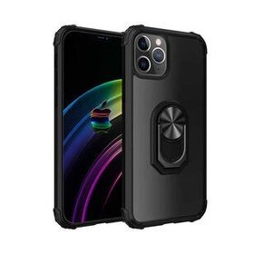 Evastore Apple İphone 12 Pro Mola Yüzüklü Siyah Kapak Kılıf