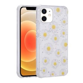 Evastore Apple iPhone 12 Simli Desenli Kamera Korumalı Parlak Popy Kapak Kılıf