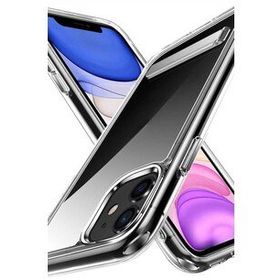 Evastore Apple iPhone 12 Standlı Şeffaf Silikon L-Stand Kapak Kılıf
