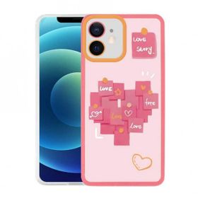 Evastore Apple iPhone 12 Zore M-Fit Desenli Kapak Kılıf