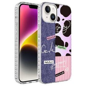 Evastore Apple İphone 13 Airbag Kenarlı Renkli Desenli Elegans Silikon Kılıf