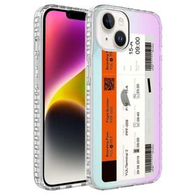 Evastore Apple İphone 13 Airbag Kenarlı Renkli Desenli Elegans Silikon Kılıf