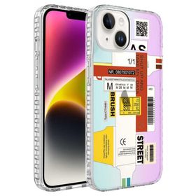 Evastore Apple İphone 13 Airbag Kenarlı Renkli Desenli Elegans Silikon Kılıf