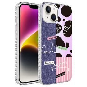 Evastore Apple İphone 13 Airbag Kenarlı Renkli Desenli Elegans Silikon Kılıf
