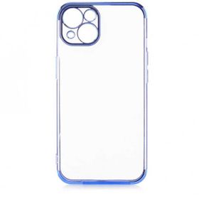 Evastore Apple iPhone 13 İnce Köşeleri Renkli Şeffaf Silikon Kılıf