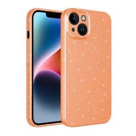 Evastore Apple iPhone 13 Kamera Korumalı Simli Lüks Zore Koton Kapak Kılıf