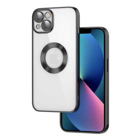 Evastore Apple iPhone 13 Kılıf Kamera Korumalı Logo Gösteren Şeffaf Kapak