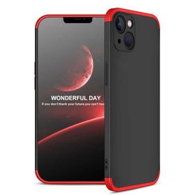 Evastore Apple iPhone 13 Kırmızı Kenarlı Ays Kapak Kılıf