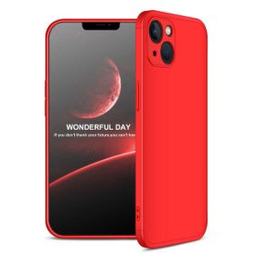 Evastore Apple iPhone 13 Kırmızı Kenarlı Ays Kapak Kılıf