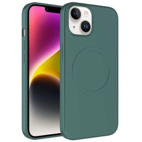 Evastore Apple iPhone 13 Magsafe Wireless Şarj Özellikli Pastel Renk Silikon Plas Kapak Kılıf