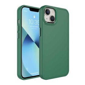 Evastore Apple iPhone 13 Metal Çerçeve ve Buton Tasarımlı Sert Botox Kapak Kılıf