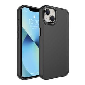 Evastore Apple iPhone 13 Metal Çerçeve ve Buton Tasarımlı Sert Botox Kapak Kılıf