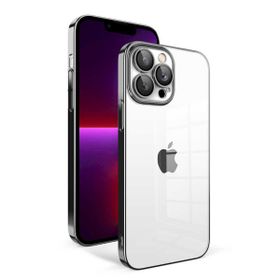Evastore Apple iPhone 13 Pro Kamera Korumalı Renkli Çerçeveli Garaj Kapak Kılıf