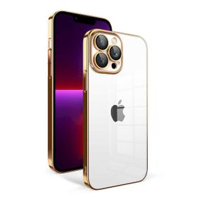 Evastore Apple iPhone 13 Pro Kamera Korumalı Renkli Çerçeveli Garaj Kapak Kılıf