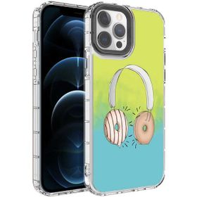 Evastore Apple iPhone 13 Pro Kamera Korumalı Renkli Desenli Sert Silikon Korn Kapak Kılıf