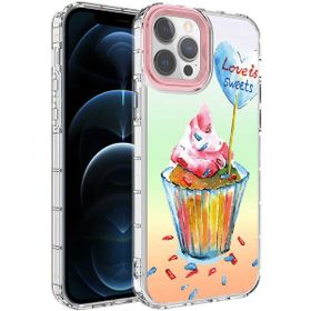 Evastore Apple iPhone 13 Pro Kamera Korumalı Renkli Desenli Sert Silikon Korn Kapak Kılıf