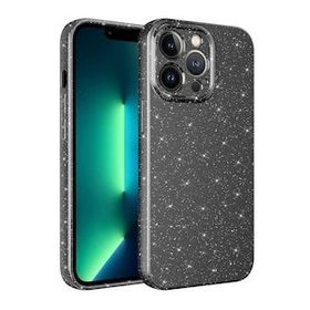 Evastore Apple iPhone 13 Pro Kamera Korumalı Simli Lüks Zore Koton Kapak Kılıf