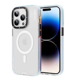 Evastore Apple iPhone 13 Pro Magsafe Şarj Özellikli Youngkit Jane Sand Serisi Mavi Kapak Kılıf