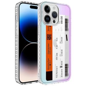 Evastore Apple iPhone 13 Pro Max Airbag Kenarlı Renkli Desenli Elegans Silikon Kılıf