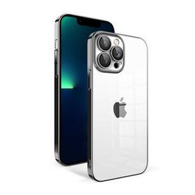 Evastore Apple iPhone 13 Pro Max Kamera Korumalı Renkli Çerçeveli Garaj Kapak Kılıf