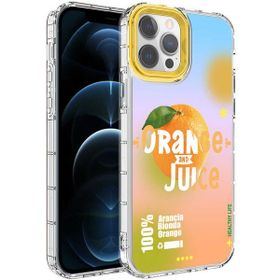 Evastore Apple iPhone 13 Pro Max Kamera Korumalı Renkli Desenli Sert Silikon Korn Kapak Kılıf
