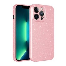 Evastore Apple iPhone 13 Pro Max Kamera Korumalı Simli Lüks Zore Koton Kapak Kılıf