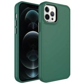Evastore Apple iPhone 13 Pro Max Metal Çerçeve ve Buton Tasarımlı Sert Botox Kapak Kılıf