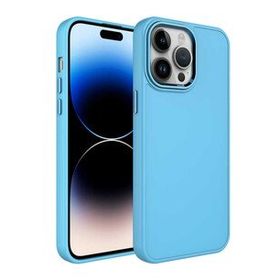 Evastore Apple iPhone 13 Pro Max Metal Çerçeve ve Buton Tasarımlı Silikon Luna Kapak Kılıf