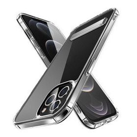 Evastore Apple iPhone 13 Pro Max Standlı Şeffaf Silikon L-Stand Kapak Kılıf