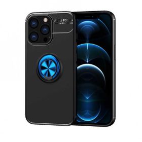 Evastore Apple iPhone 13 Pro Max Standlı Yüzüklü Manyetik Silikon Kılıf