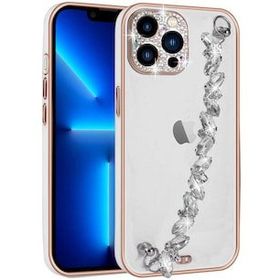 Evastore Apple iPhone 13 Pro Max Taş Süslemeli Kamera Korumalı El Tutamaçlı Blazer Kapak Kılıf