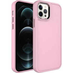 Evastore Apple iPhone 13 Pro Metal Çerçeve ve Buton Tasarımlı Sert Botox Kapak Kılıf
