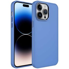 Evastore Apple iPhone 13 Pro Metal Çerçeve ve Buton Tasarımlı Silikon Luna Kapak Kılıf