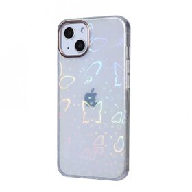 Evastore Apple iPhone 13 Sidney Desenli Sert Kapak Kılıf