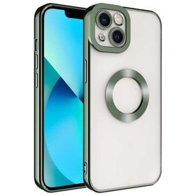 Evastore Apple iPhone 14 Kamera Korumalı Logo Gösteren Şeffaf Kapak Kılıf