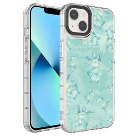 Evastore Apple iPhone 14 Kamera Korumalı Renkli Desenli Sert Silikon Korn Kapak Kılıf