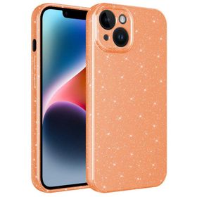 Evastore Apple iPhone 14 Kamera Korumalı Simli Lüks Koton Kapak Kılıf