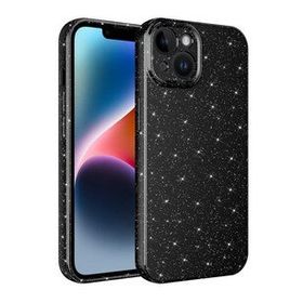 Evastore Apple iPhone 14 Kamera Korumalı Simli Lüks Koton Kapak Kılıf