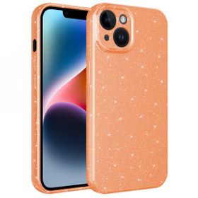 Evastore Apple iPhone 14 Kamera Korumalı Simli Lüks Zore Koton Kapak Kılıf