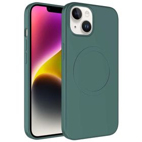 Evastore Apple iPhone 14 Magsafe Wireless Şarj Özellikli Pastel Renk Silikon Mat Kapak Kılıf