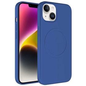 Evastore Apple iPhone 14 Magsafe Wireless Şarj Özellikli Pastel Renk Silikon Mat Kapak Kılıf
