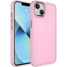 Evastore Apple iPhone 14 Metal Çerçeve ve Buton Tasarımlı Sert Botox Kapak Kılıf